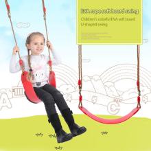 Sports Gift Outdoor Indoor Playground Fun Adult Kid EVA Soft Plate Sheet Children Swing Seat Chair Colorful Plate U-shaped Swing