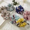 Ruoshui Printed Floral Scrunchies Women Dot Hair Ties Boho Elastic Hairband Woman Hair Accessories Girls Ponytail Holders