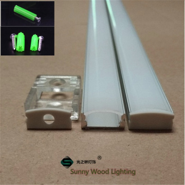 20pcs/lot 100 inch 2.5m/pc led aluminium profile with milky/transparent cover for 12mm strip ,led bar light ,tape light house