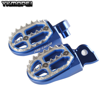 CNC Billet MX Foot Pegs Rests Pedals For YZ YZF WRF YZ85 125 250 YZ250F YZ450F WR250F WR450F MX Motocross Enduro Supermoto