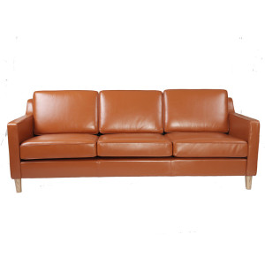 Scandinavia Design 3 Seater Leather Sofa