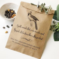 Custom cardinal souvenir bag - bird food bag (not filled) - Funeral gift - day of death - condolence - funeral supplies