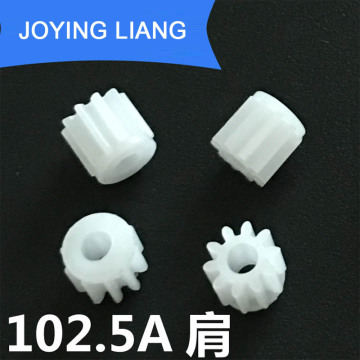 102.5A Shoulder 0.5M Gear Modulus 0.5 10 Tooth Plastic Gear Motor Wheel Toy Accessories 10pcs/lot