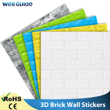 3D Wall Stickers Brick stone pattern Self-Adhesive Wall paper Waterproof DIY 70*77cm 3D Marble Brick Wall Papers for Kids Room