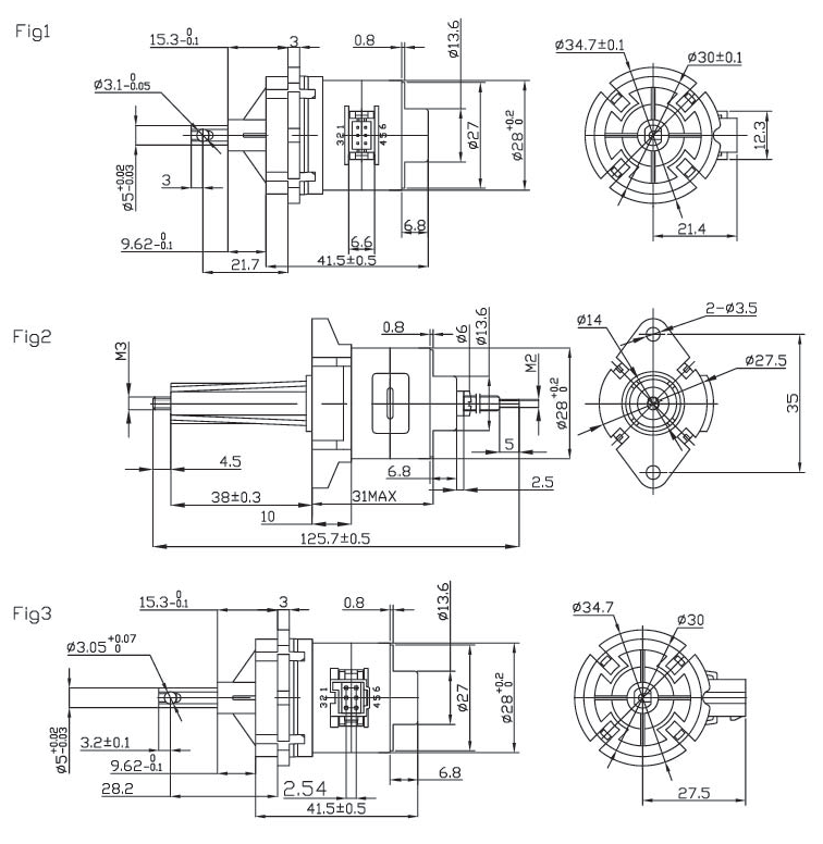 24 V PM stepper motors 28mm frame size / nema stepping motor