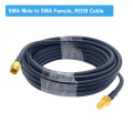 1M 2M 5M 10M 20M SMA Male to SMA Male RG58 50ohm Coaxial Cable SMA Plug WiFi Antenna Extension Cable Connector Adapter Pigtail