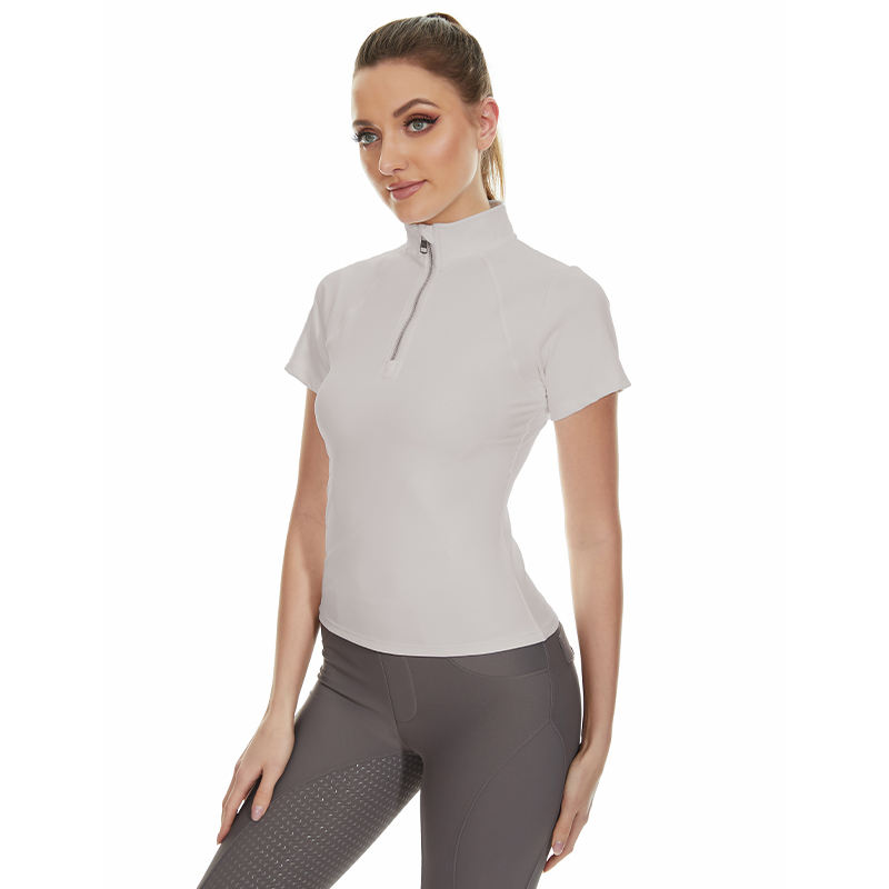 	 horse riding short sleeve base layer material