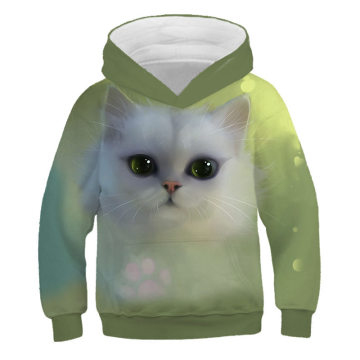 2020 New Autumn Winter hot sale pullover Kids Boys Girls Clothes Hooded Cartoon 3D Hoodie animals cat Sweatshirt Tops Clothes