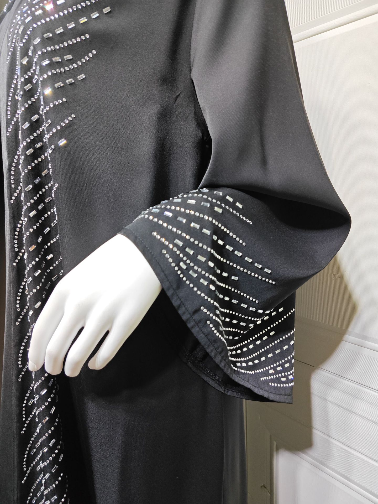 Elegant Flare Sleeve Kimono Abaya Cardigan MQ251 (9)