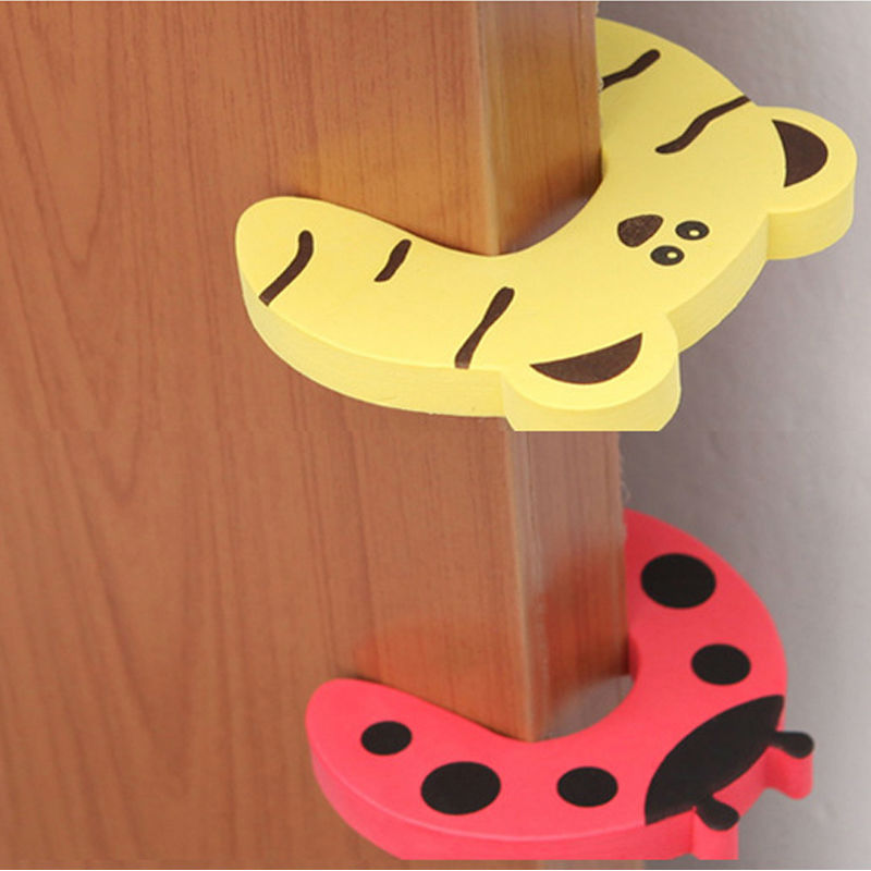 5pc/lot Animal Jammer Baby Kid Children Safety Care Protection Silicone Gates Doorways Decorative Magnetic Door Stopper Gates