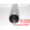 18x16mm 18mm OD 16mm ID 1mm thickness 50cm Gr2 titanium tube TA2 titanium pipelines titanium alloy pipe ti-alloy tube Heating