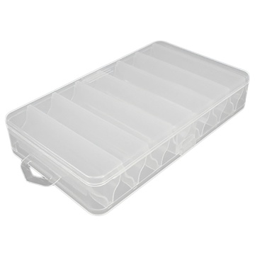 Double Side 14 Compartments Fishing Lure Box for Minnow Shrimp Bait Spoon Lures Storage Case Container Fishing Tackle Box