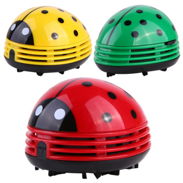 Mini Ladybug Vacuum Cleaner Desktop Coffee Table Vacuum Cleaner Dust Collector For Home Office Desktop cleaning Yellow