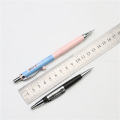 Cute Mini Metal pencil 0.7/0.5mm black yellow pink blue short student writing Mechanical automatic pencil with 30PCS refills