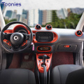 Car interior ABS plastic Orange decoration cover For Mercedes new Smart 453 Fortwo forfour 2015-2020 modification Accessories