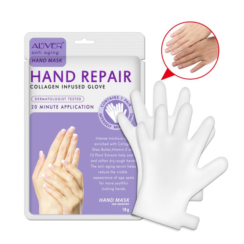 1Pair=2PCS Moisturizing Hand Mask Hydrating Whitening Hand Skin Care Gloves Anti-Wrinkle Exfoliating Remove Dead Skin TSLM1