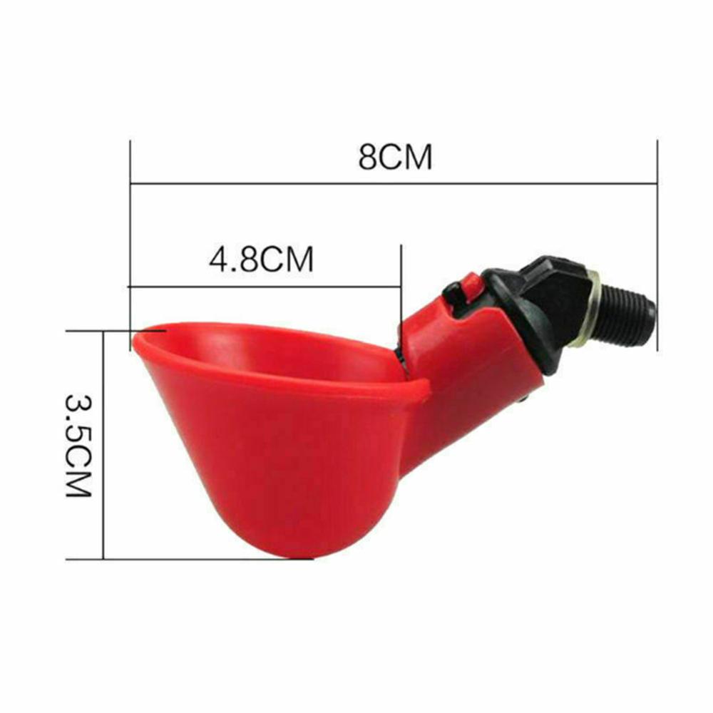 5/10Pcs Feed Automatic Bird Coop Poultry Chicken Fowl Drinker Water Drinking Cups Livestock Drinking Cup Feeding Supplies