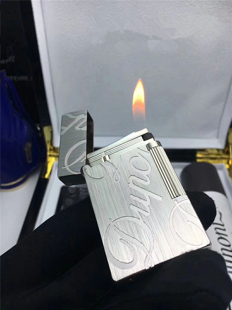 S.T Memorial D upont lighter Bright Sound! New With the Box and Adapter Serial number TH38