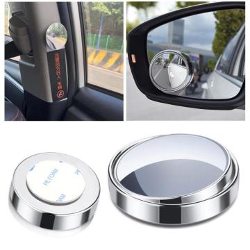 New Car 360 Degree Framless Blind Spot Mirror Wide Angle Round Convex Mirror Small Round Side Blindspot Rearview Parking Mirror