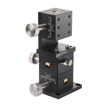 Aluminum Alloy Manual XYZ-Axis Dovetail Groove Stage 40mm