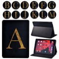 Initial letter Leather Stand Tablet Cover Case for Apple Pad 2/3/4/iPad 5th/6th/7th Gen/Air Air2 Air3/Pro 9.7/ Pro 11/IPad Mini