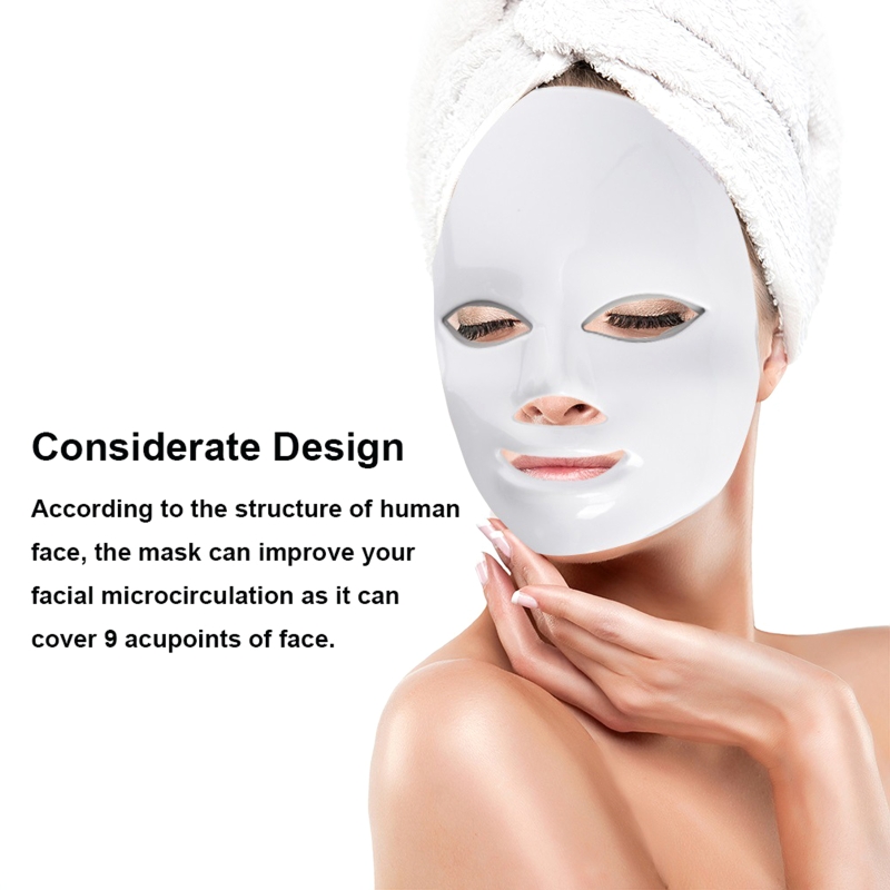 Beauty Photon LED Facial Mask Therapy 7 Colors Light Rejuvenation Wrinkle Acne