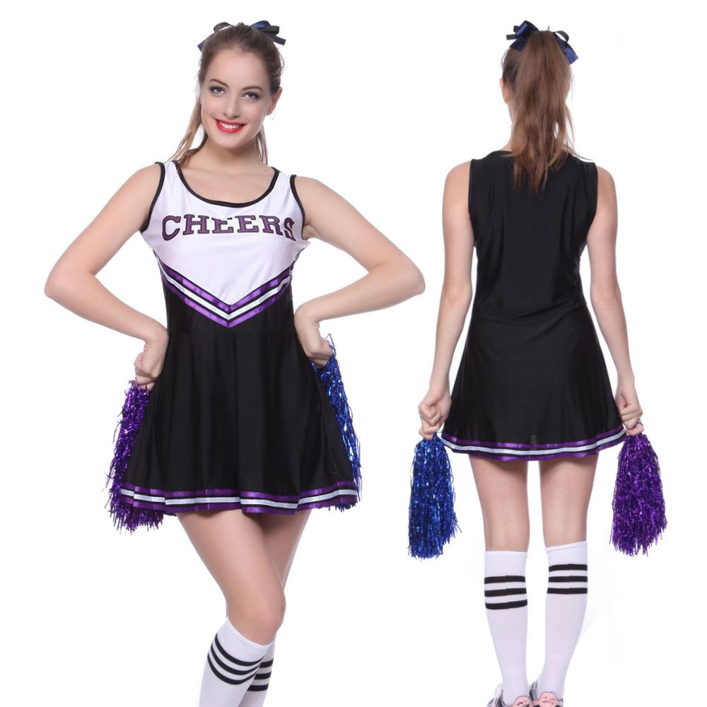 Women Girls Cheerleader Costume Cheer Uniform (6)