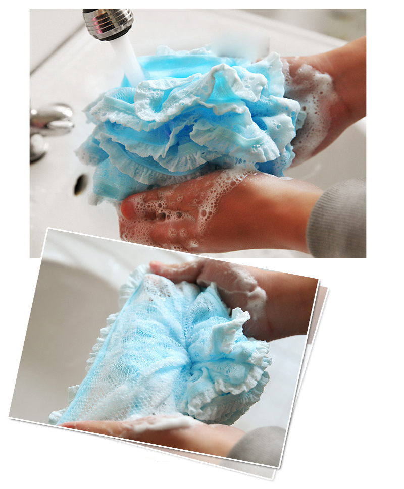 Soft Bath Ball Shower Bath Sponge Wash Body Bathroom Supplies Dead Skin Remover Exfoliating Massager Cleaning Shower Brush
