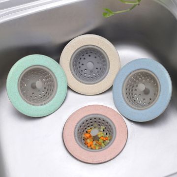 4 Color Kitchen Sink Drain Plugs Strainers Bath Drain Stopper Sink Floor Drain Plug Sewer Filter Mesh Hair Catcher Accessory