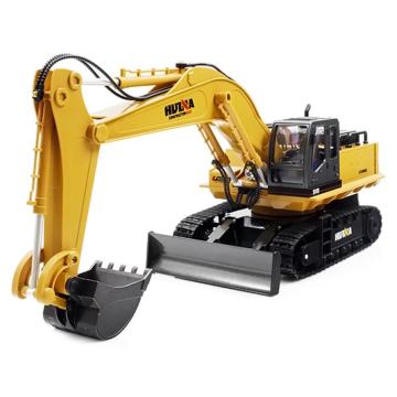 2.4GHz 1:16 RC Alloy Excavator 11CH Mechanical Sound / 680-degree Rotation / Movable Stick Boom Bucket