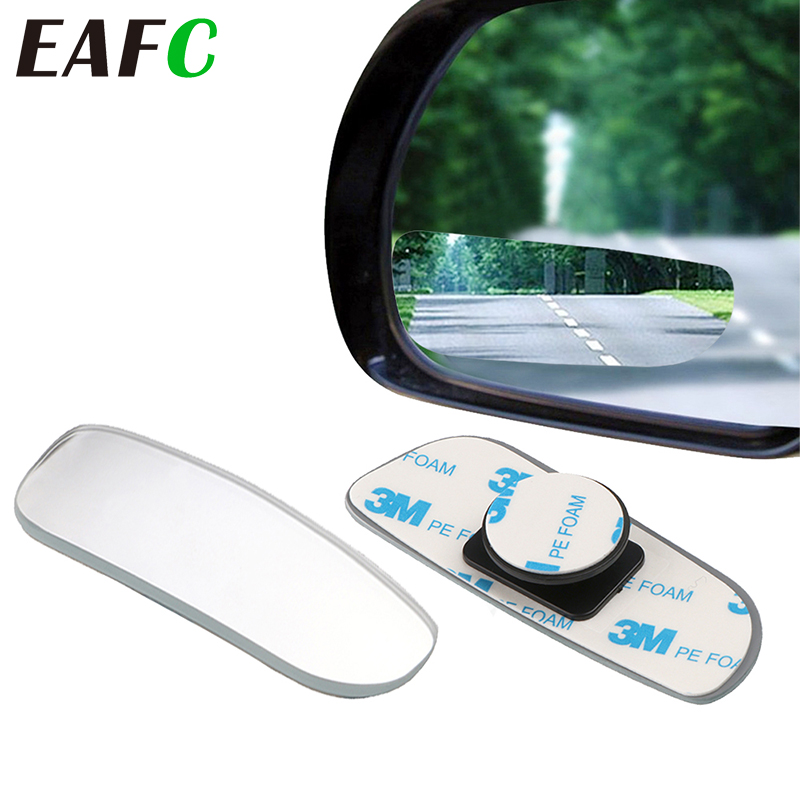 2pcs Car Mirror 360 Degree Wide Angle Convex Blind Spot Mirror Parking Auto Motorcycle Rear View Adjustable Mirror Accessories