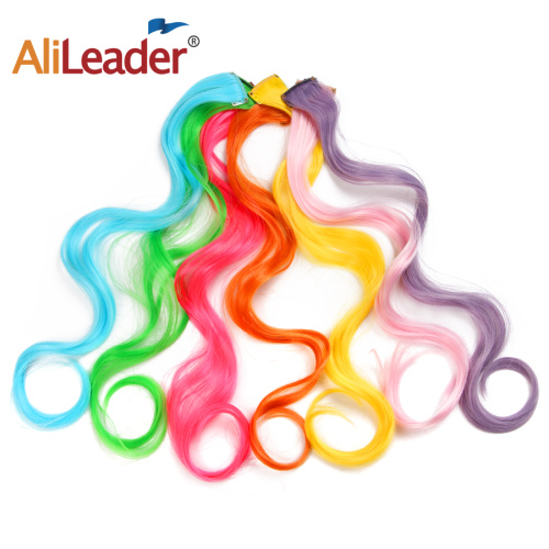 Synthetic Curly Rainbow Colored One Clip Hair Extension Supplier, Supply Various Synthetic Curly Rainbow Colored One Clip Hair Extension of High Quality