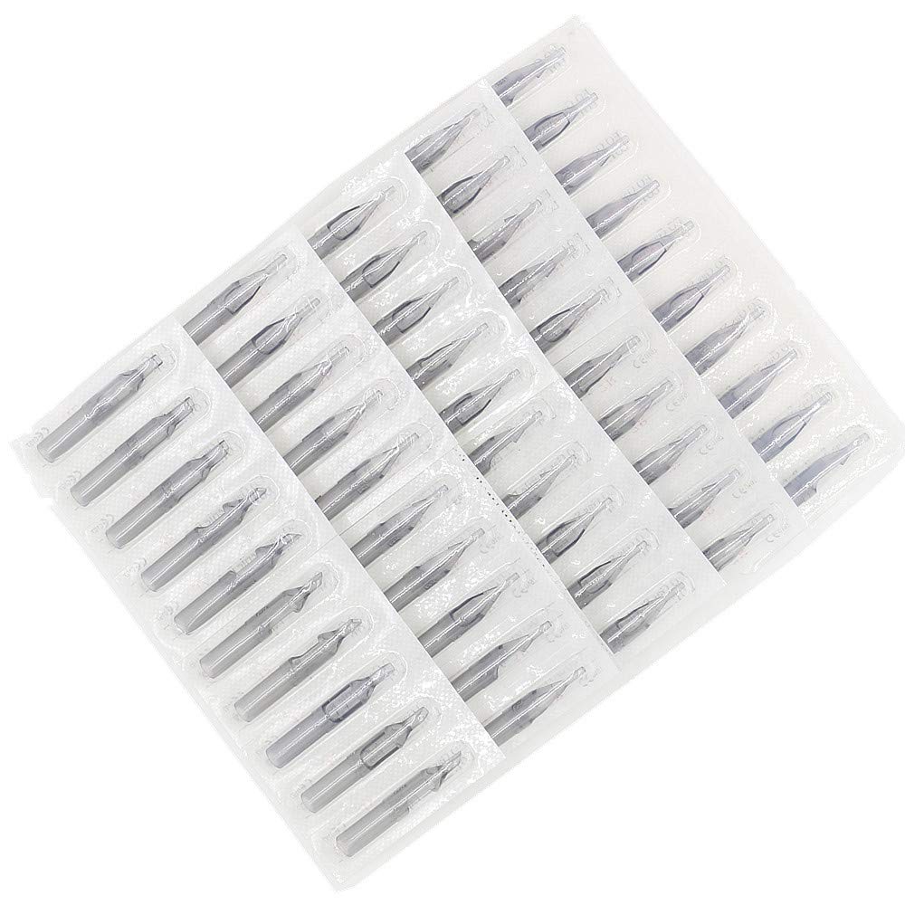 100pcs Assorted Disposable 3/5/7/9/11/14/18RT Round Size Gray Tattoo Tips for RL Plastic Tattoo Needles Sterilize Tip
