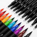 48/60/72/100 Color Watercolor Markers for Drawing Painting Set Professional Water Coloring Brush Pen Set Dual Tip for School