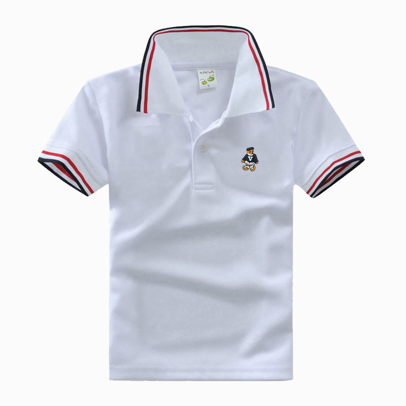 High Quality Kids Boys Polo Shirt Brand Children Long Sleeve Shirt Warm Cotton T-Shirts 2-12age