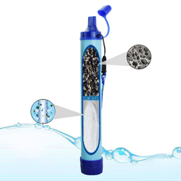 Outdoor wild life emergency direct drinking water filtering tool Disinfection individual water purifier Portable filter straw