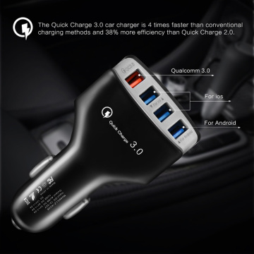 Useful Mobile Phone Accessories 12/24V Car Charger Dual USB Ports QC3.0 Fast Charging Lighter Auto Charger Adapter In 1 Car Char