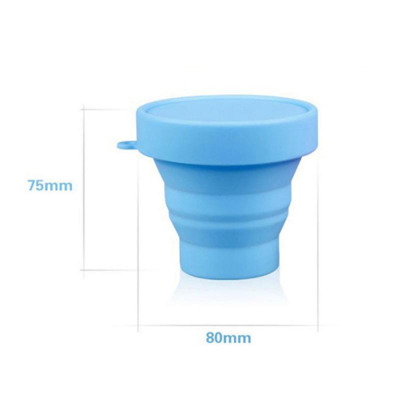 Hot Sale Protable Solid Color Water Silicone Cups Folding Gargle Cup For Outdoor Travel Drinkware Tools Durable Home Accessories