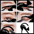 2 Pairs Eyeliner Stencil Models Cat Eye Line Template Shaper Makeup Beauty Tools