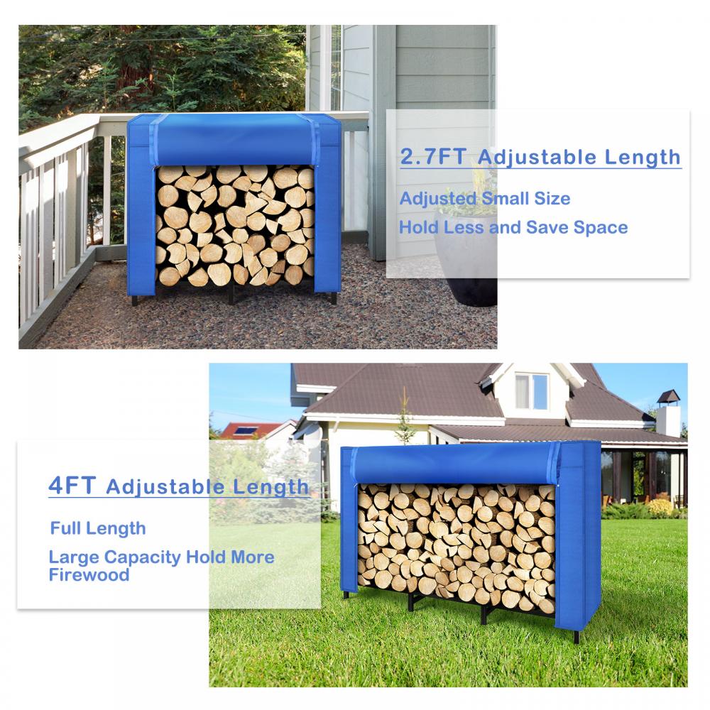 Rainproof Firewood Storage Shelf