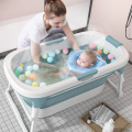 Baby Shining Folding Bathtub Seat 0-15Y Adult Bathtub with Lid Children Bath Barrel Large Household Bath Can Swim 2-3 Children