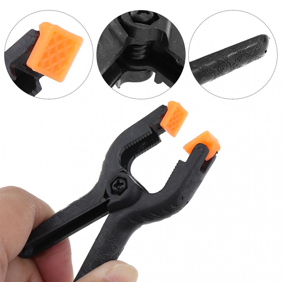 10pcs/lot 2 Inch DIY Tools Plastic Nylon Photography Background Grip Clip Carpentry Fixed Spring Clip Clamp Set For Woodworking