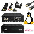Axas His Twin DVB-S2/S HD Enigma 2 Satellite TV Receiver WiFi + Linux E2 Open ATV H.265 Linux tv box