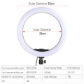 33cm LED Selfie Ring Light with Tripod Phone Stand Ringlight Profissional Photography Studio Ring Lamp for Youtube Video Lights