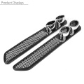 1Pair Car Auto Styling Fake Decorative Vent Grid Exhaust Muffler Pipe Adhesive Tape Universal