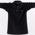 Men Polo Shirt Men's Business Work Casual Cotton Male Top Tees Autumn Long Sleeve Turn-down Collar Polo Shirts Plus Size 5XL 6XL