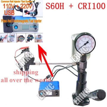 ERIKC CRI100 Injector Tester S60H Nozzle Tester Common Rail All Kind Injection Repair Kit Multifunction Diesel USB