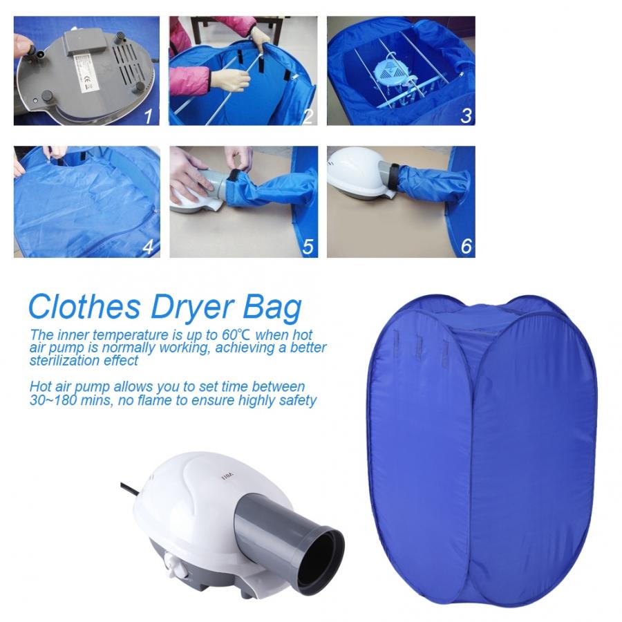 800W Electric Clothes Dryer Portable Air warmerfabric Foldable Dehydrator Baby Clothes Quick Drying Machine