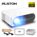ALSTON M19 Full HD 1080P Projector 4K 5800 Lumens Cinema Proyector Beamer Android WiFi Bluetooth hdmi VGA AV USB with gift