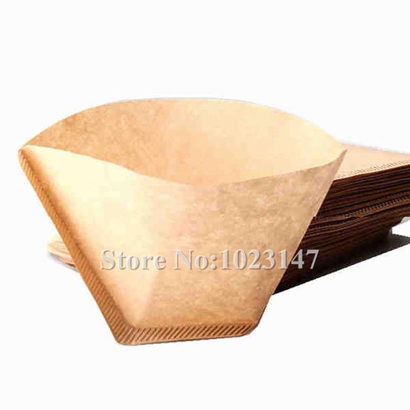 100pcs/lot Practical Coffee Tea Tools Prefolded 102 Hand Drip Paper Coffee Filter Coffee Machine Parts!